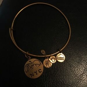 Gold colored Alex and Ani NYC bracelet